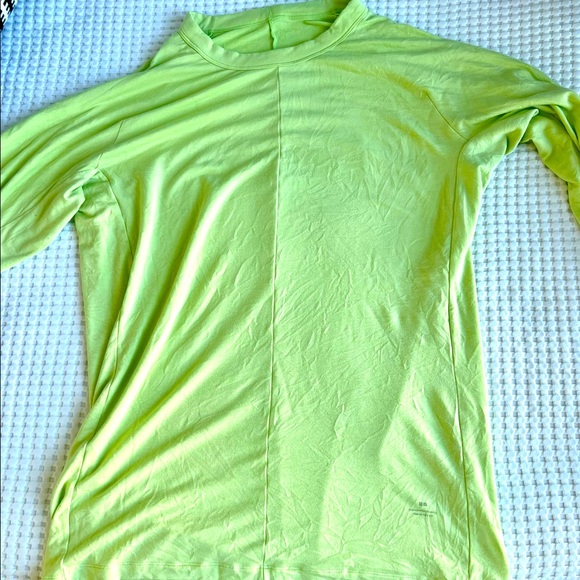 UniQlo x Alexander Wang AIRism Longsleeve Shirt, Neon, Large - Picture 3 of 4